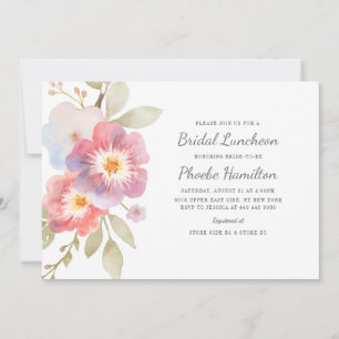 Convites chá de panela Moderno Russo Floral Botânico