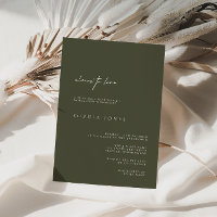 Chá de panela Moderno Verde Escuro Elegante