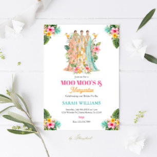 Convites Chá de panela Moo Moos & Margaritas