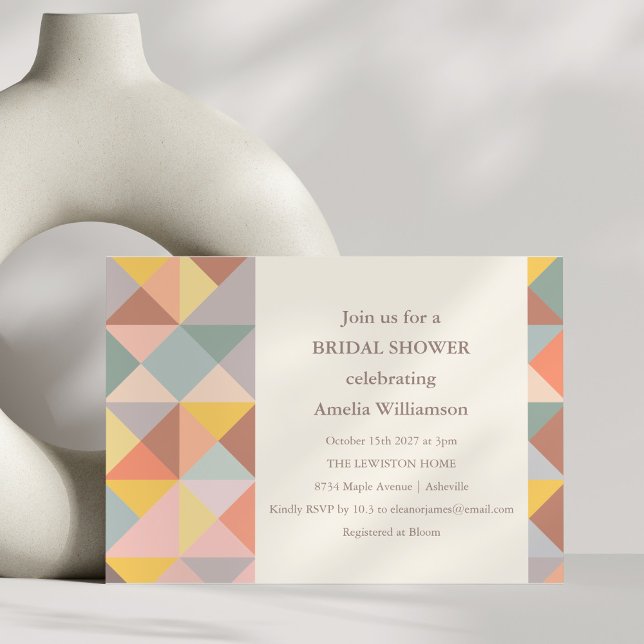 Convites Chá de panela Na moda Rústico de Queda de Terra Ne (Criador carregado)