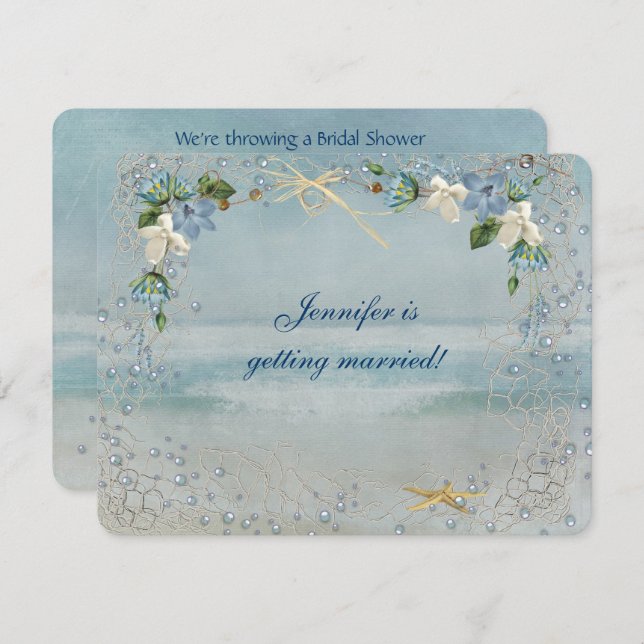 Convites Chá de panela náutico (Frente/Verso)