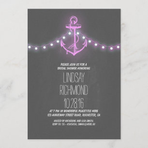 Convites chá de panela náutico do quadro