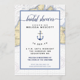 Convites Chá de panela náutico | Estaleiro de Martha