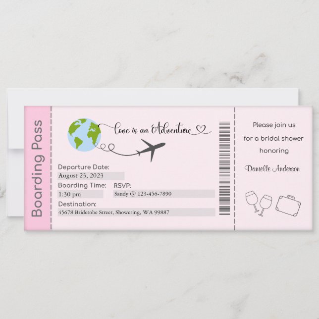 Convites Chá de panela, noiva para ser convidada (Frente)