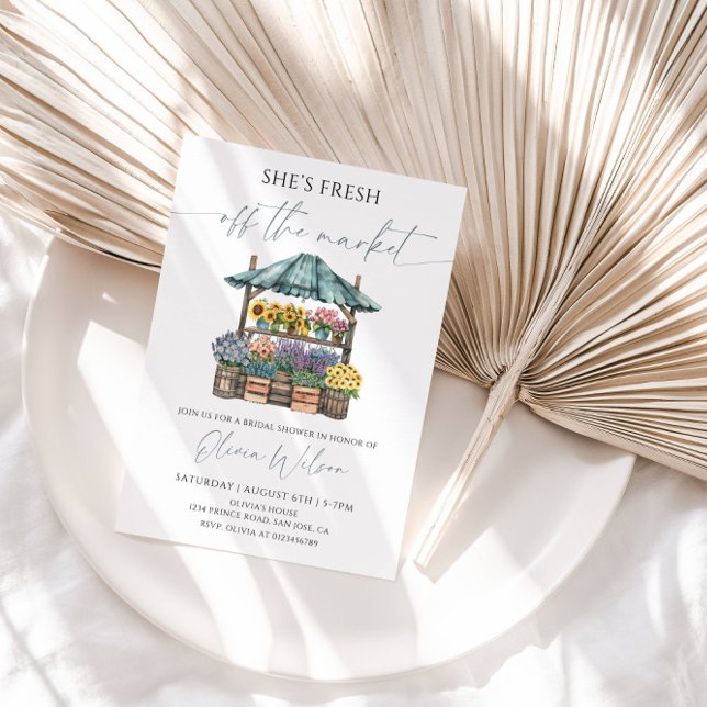 Convites Chá de Panela Off The Market – Flores (Criador carregado)