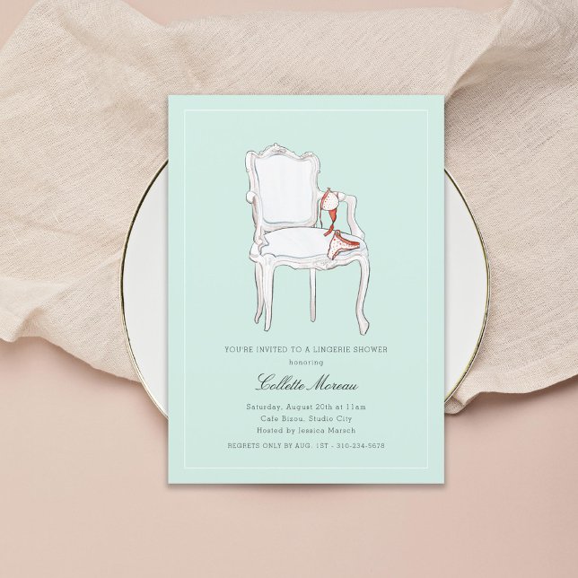 Convites Chá de panela ou Festa de solteira da lingerie (Criador carregado)