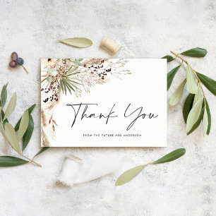 Convites Chá de panela pampas herdeiro moderno boho elegant