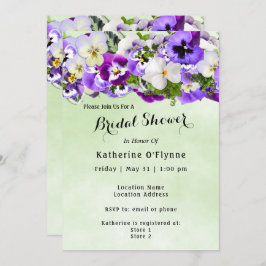 Convites Chá de panela Pansy