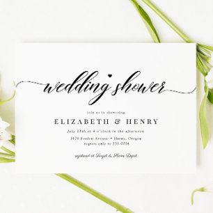 Convites Chá de panela para Casais de Chá de casamento chic