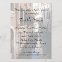 Chá de panela para o casamento Venetian do tema