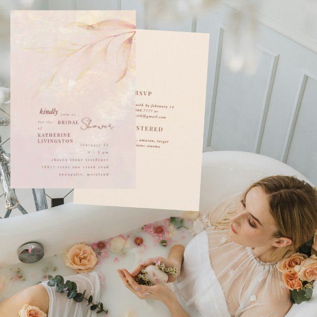 Convites Chá de panela Pastel Sherbet (Criador carregado)