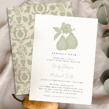 Chá de panela Perfeito | Sage Green Damask