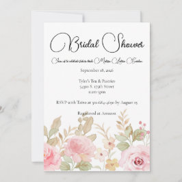 Convites Chá de panela Personalizado de Casamento Floral El