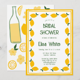 Convites Chá de panela PERSONALIZADO Limoncello Lemonade
