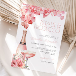 Convites Chá de panela Petals & Prosecco