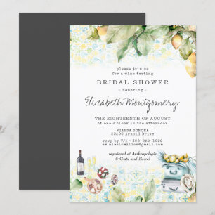 Convites Chá de panela Picnic de Lemon Grove Elegante