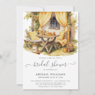 Convites Chá de panela Picnic Orange Citrus do Partido do J