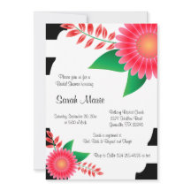 Chá de panela Preto e Branco | Flores Rosa