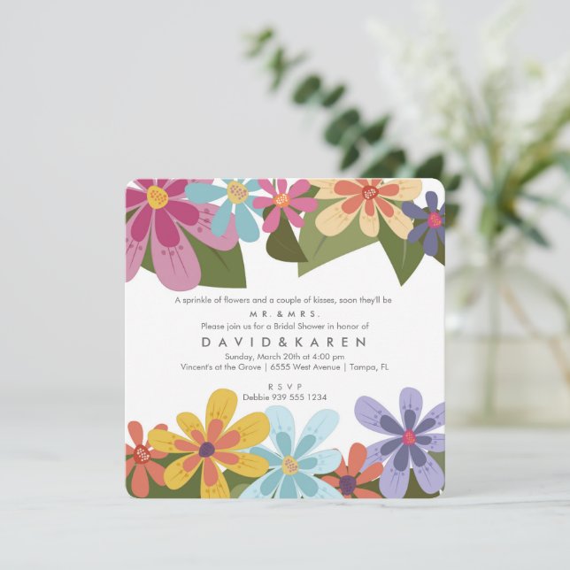 Convites | Chá de panela | Primavera (Em pé/Frente)