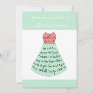 Convites Chá de panela Proverbs Excelente Esposa