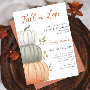 Convites Chá de panela Pumpkin Apaixonado