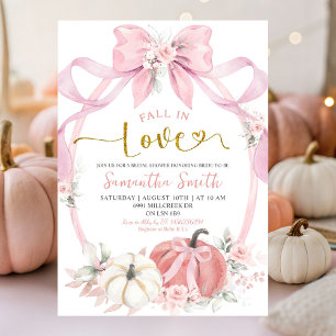 Convites Chá de panela Pumpkin de Coquetes Rosa com Amor