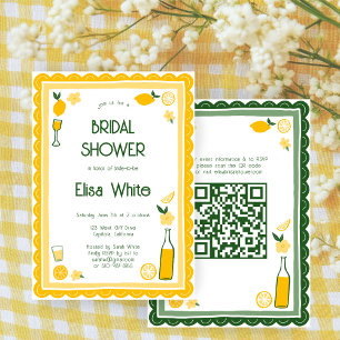Convites Chá de panela QR PERSONALIZADO de Limoncello Lemon