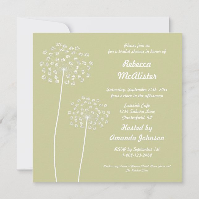 Convites Chá de panela Rainha Anne (Frente)