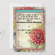 Chá de panela Red Dahlia Ephemera