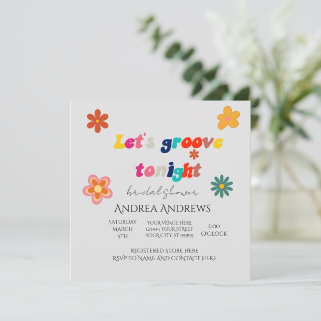 Convites Chá de panela Retroativo (Em pé/Frente)