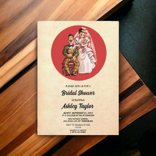 Convites Chá de panela Retroativo do 50 de Noivas Russo Vin
