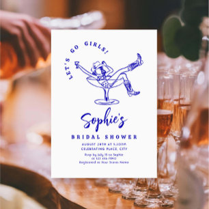 Convites Chá de panela Retroativo Escrivível Desenhado à Mã