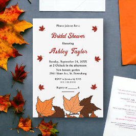 Convites Chá de panela Romântico de outono