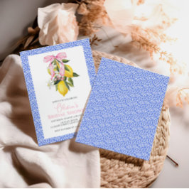 Convites Chá de panela rosa de Arco Dolce Vita Lemon