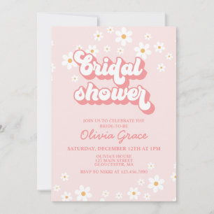 Convites Chá de panela Rosa de Margarida Retro