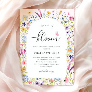 Convites Chá de panela Rosa Floral Elegante