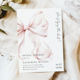 Convites Chá de panela Rosa Moderno