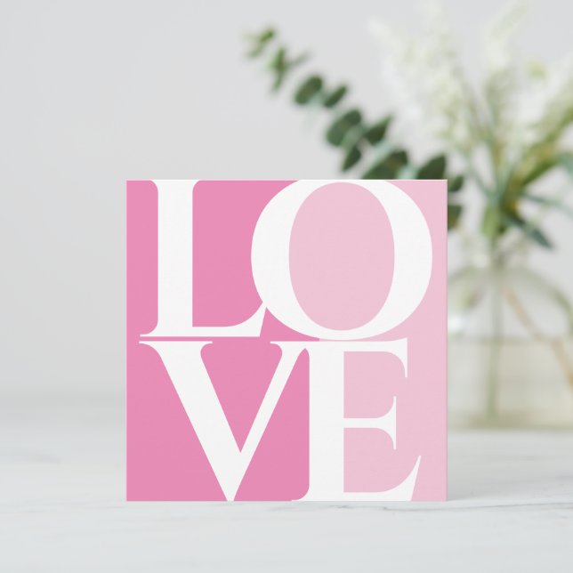 Convites Chá de panela Rosa Moderno (Em pé/Frente)