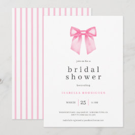 Convites Chá de panela Rosa Moderno