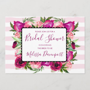 Convites Chá de panela Rosa Rosa Rosa Rosa Rosa Rosa e Buq