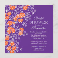 Chá de panela roxo da flor bonito & alaranjado