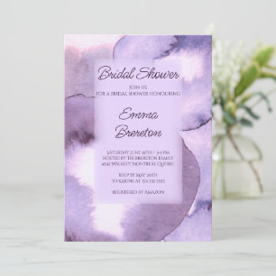 Convites Chá de panela roxo violeta moderno