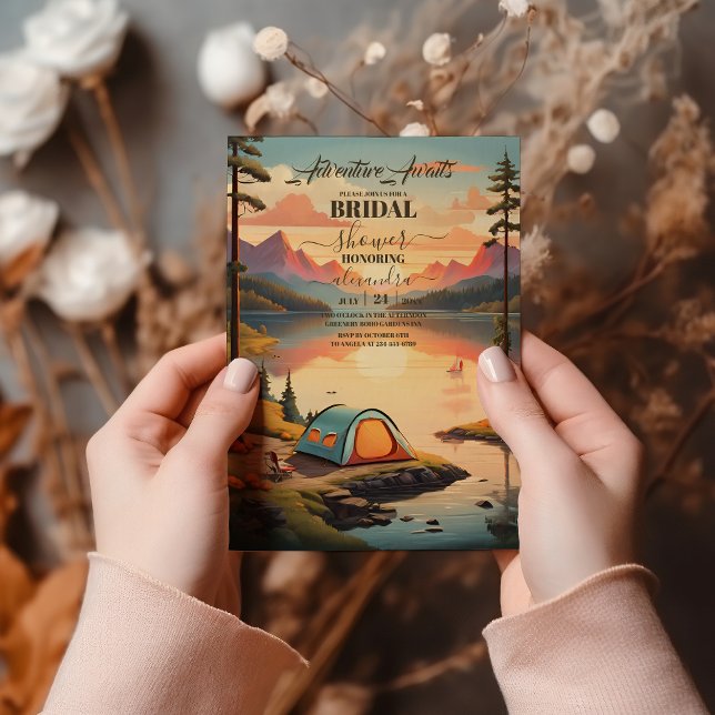 Convites Chá de panela Russo da Floresta do Outono (Criador carregado)