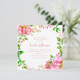 Convites Chá de panela Russo da Frota da Aquarela Rosa