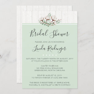 Convites Chá de panela Russo de Algodão do Sul