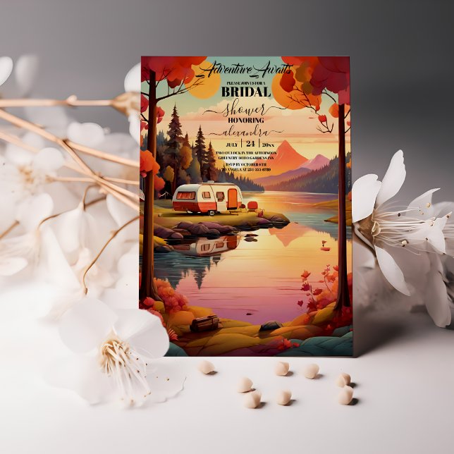 Convites Chá de panela Russo de Flor Selvagem de Montanha (Criador carregado)