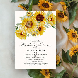 Convites Chá de panela Russo De Girassol