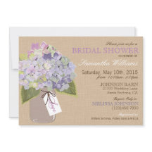 Chá de panela Russo Mason Jar Hydrangea