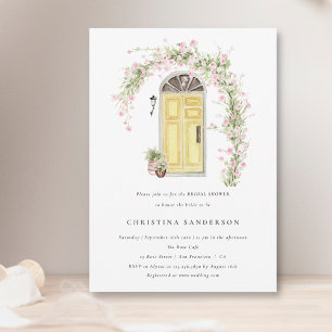 Convites Chá de panela Russo Rosa Rosa Flor 