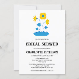 Convites Chá de panela Russo Único de Girassol